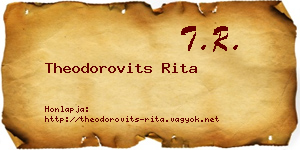 Theodorovits Rita névjegykártya